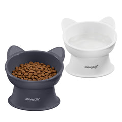 MateeyLife comedero elevado para gatos, mejora la postura durante la comida.