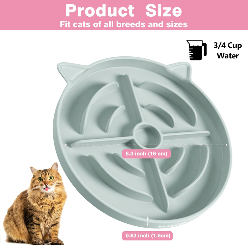 MateeyLife cuenco de silicona duradera para gatos, uso diario seguro