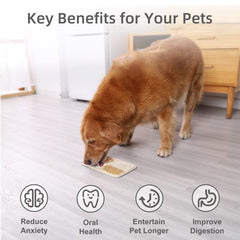 MateeyLife estera de lamido para perros con 4 zonas de textura ofrece variedad.