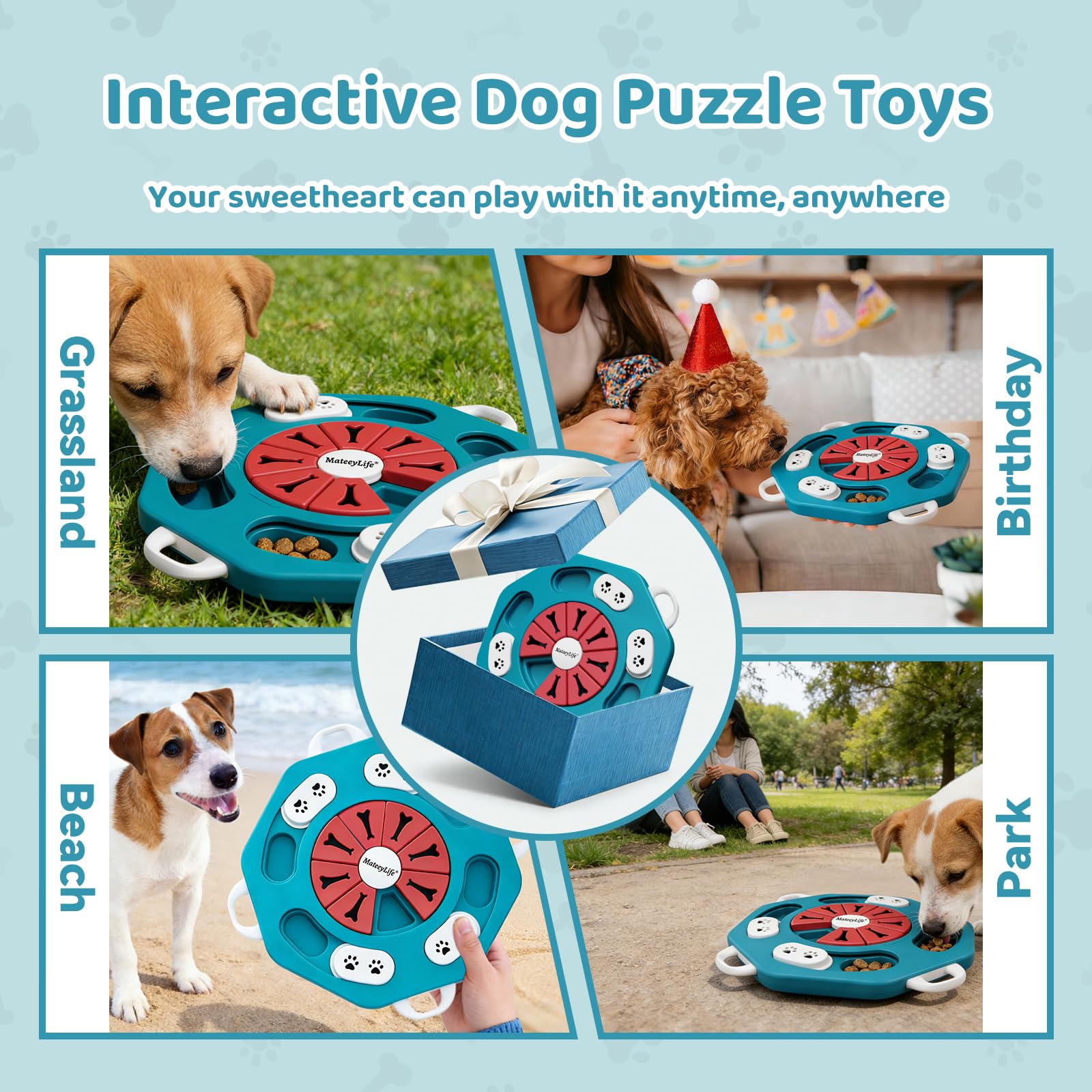 MateeyLife estimulación cerebral, juego educativo para perros.