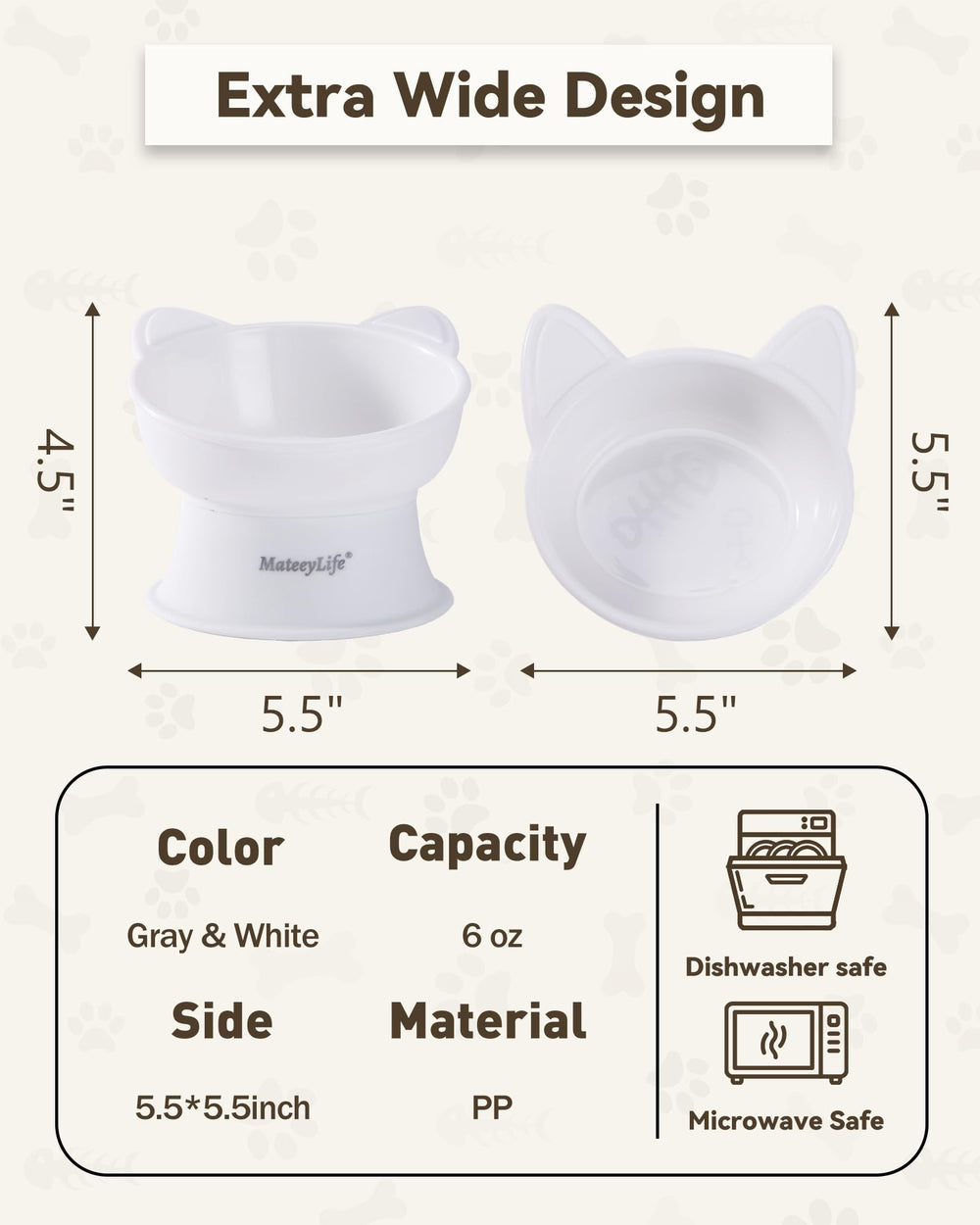 MateeyLife cuencos sin BPA, plástico apto para alimentos y limpieza rápida.