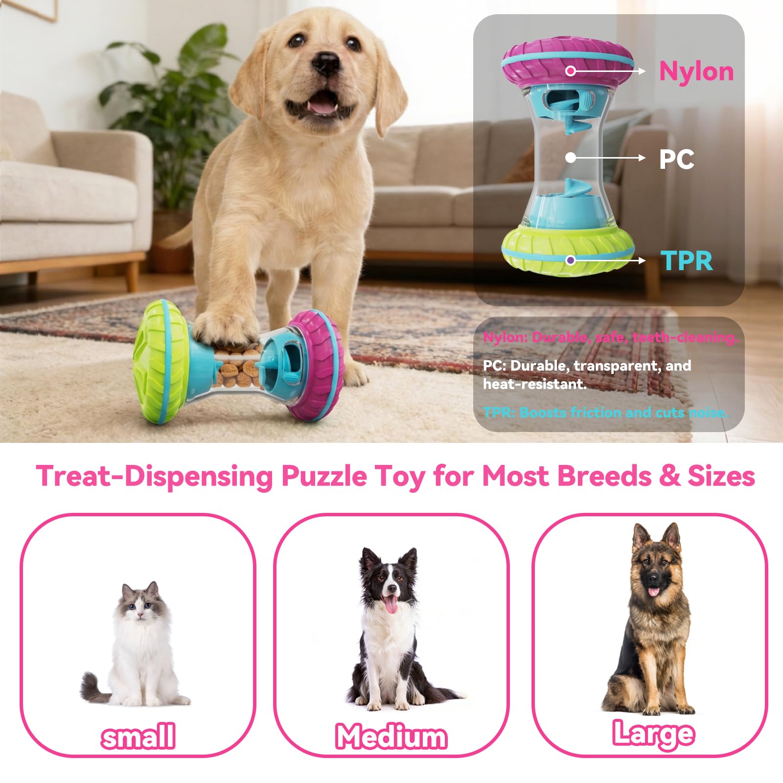 MateeyLife Rompecabezas para Perro para Mejorar Resolución de Problemas.