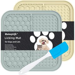 Tapete lamer MateeyLife con ventosas para adherirse a la bañera y evitar deslizamientos.