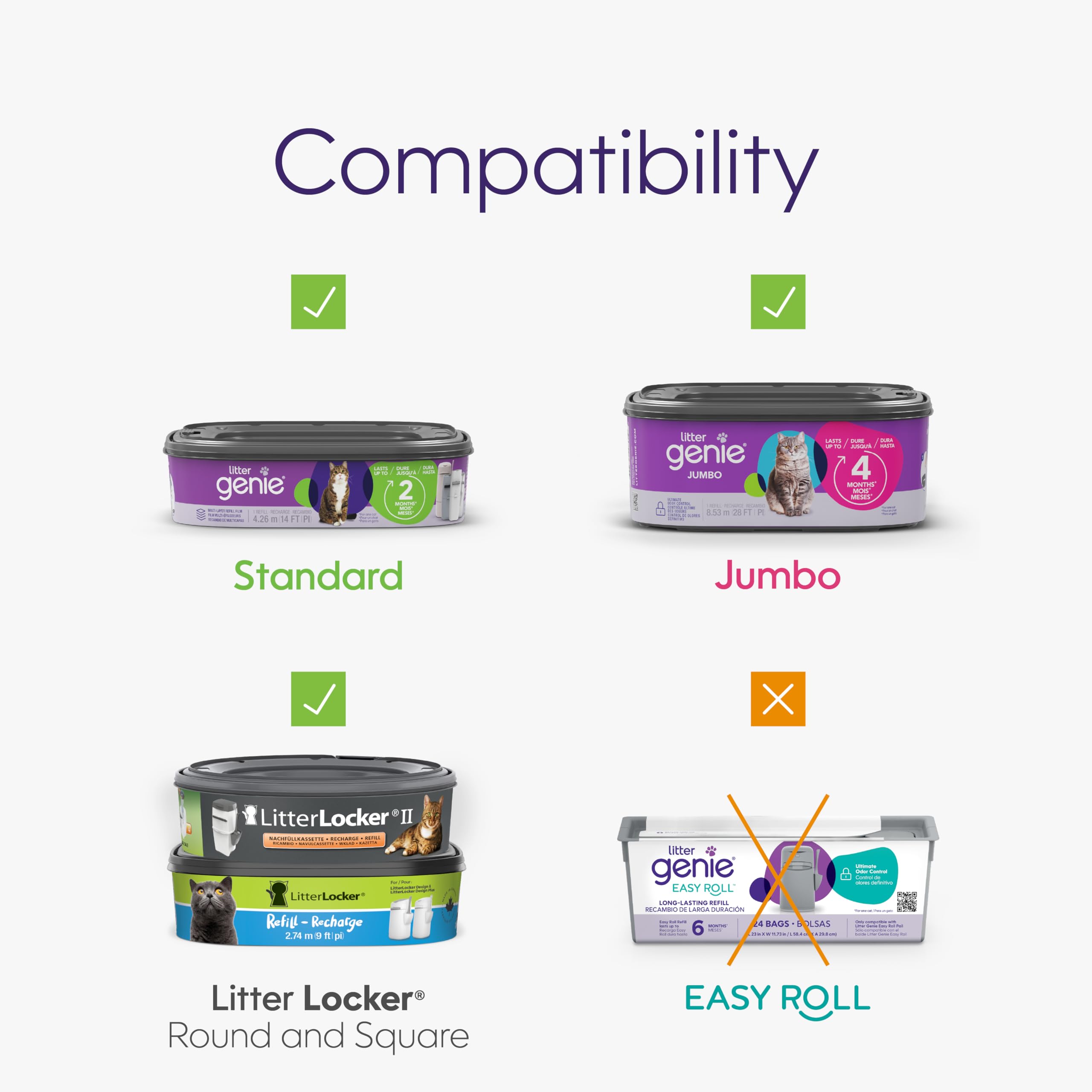 Materiales sostenibles Litter Genie 25% reciclado post-consumo