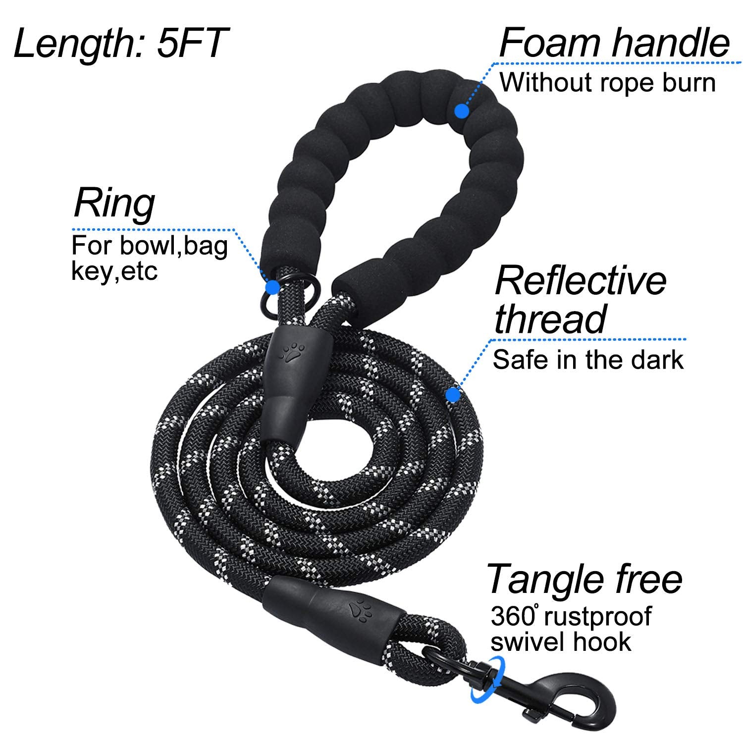 Harnais Matilor double anneaux noir, sécurité renforcée pour les promenades.