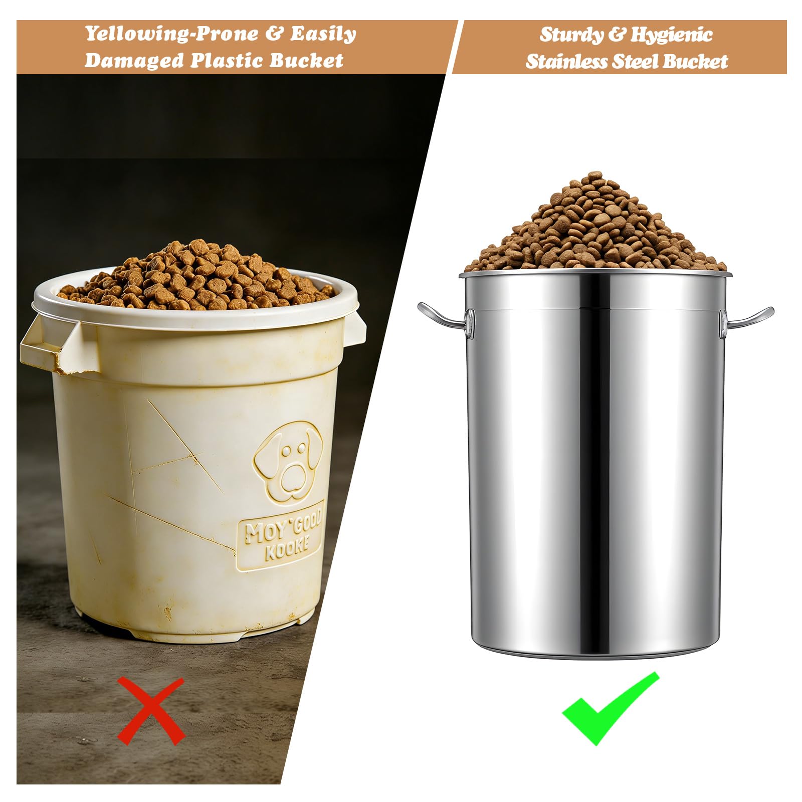 Maxdot uso diario para diferentes alimentos de mascotas facilita la organización.