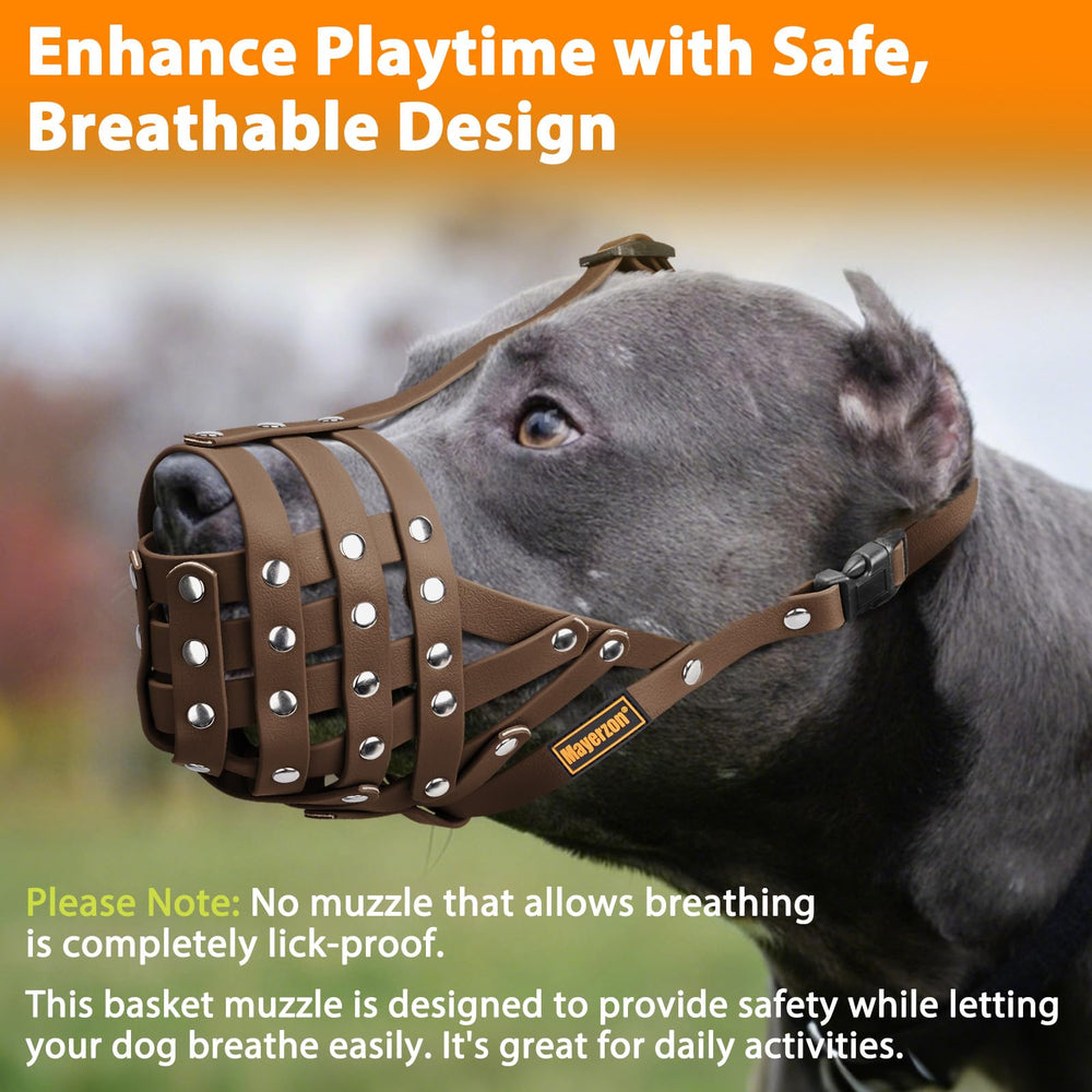Mayerzon bozal transpirable para perros grandes facilita jadear y ventilar