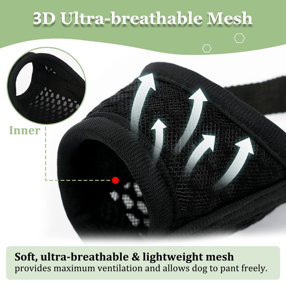 Mayerzon masque chien avec sangle reglable pour un ajustement sûr