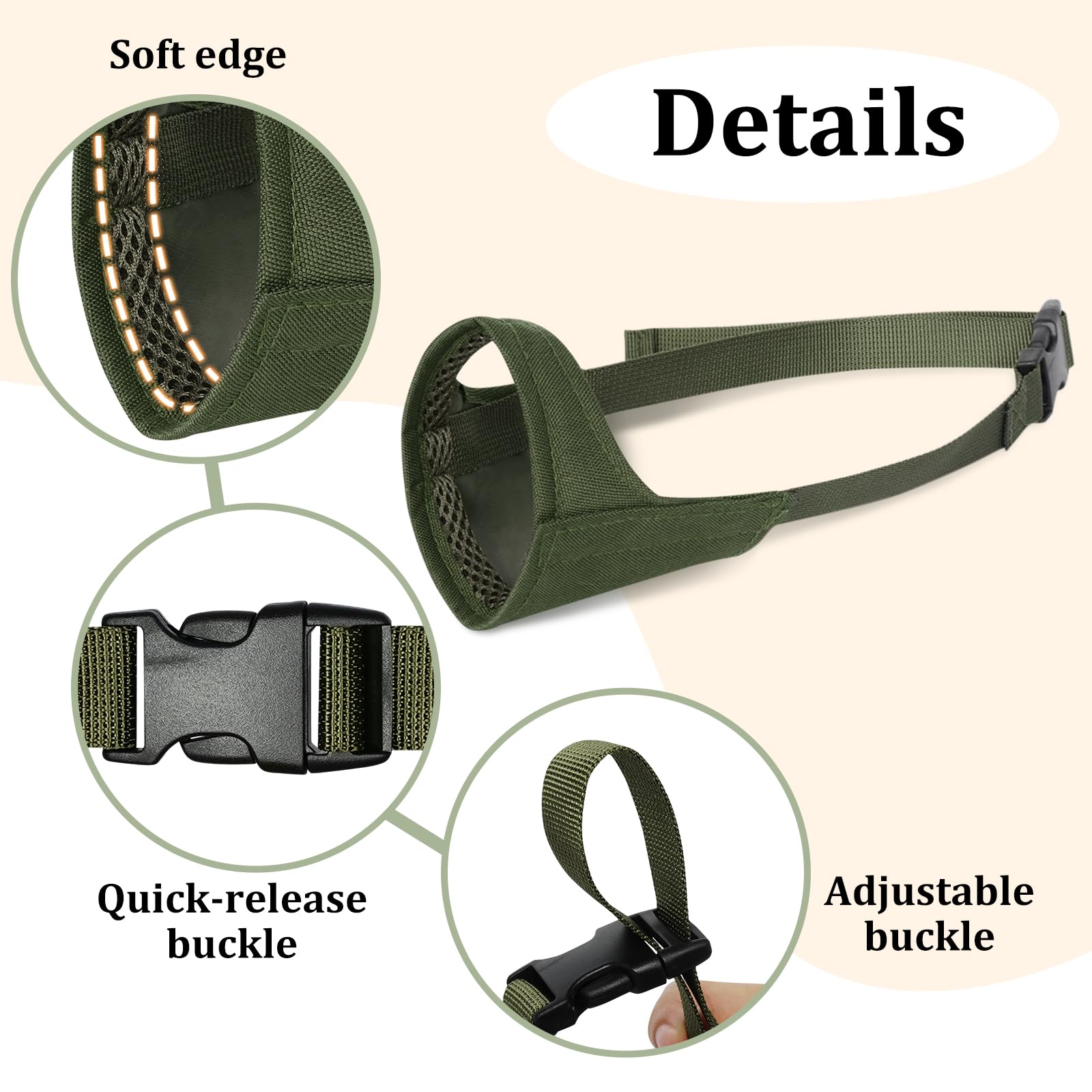 Mayerzon Muzzle: variedad de colores para combinar con la personalidad del perro.