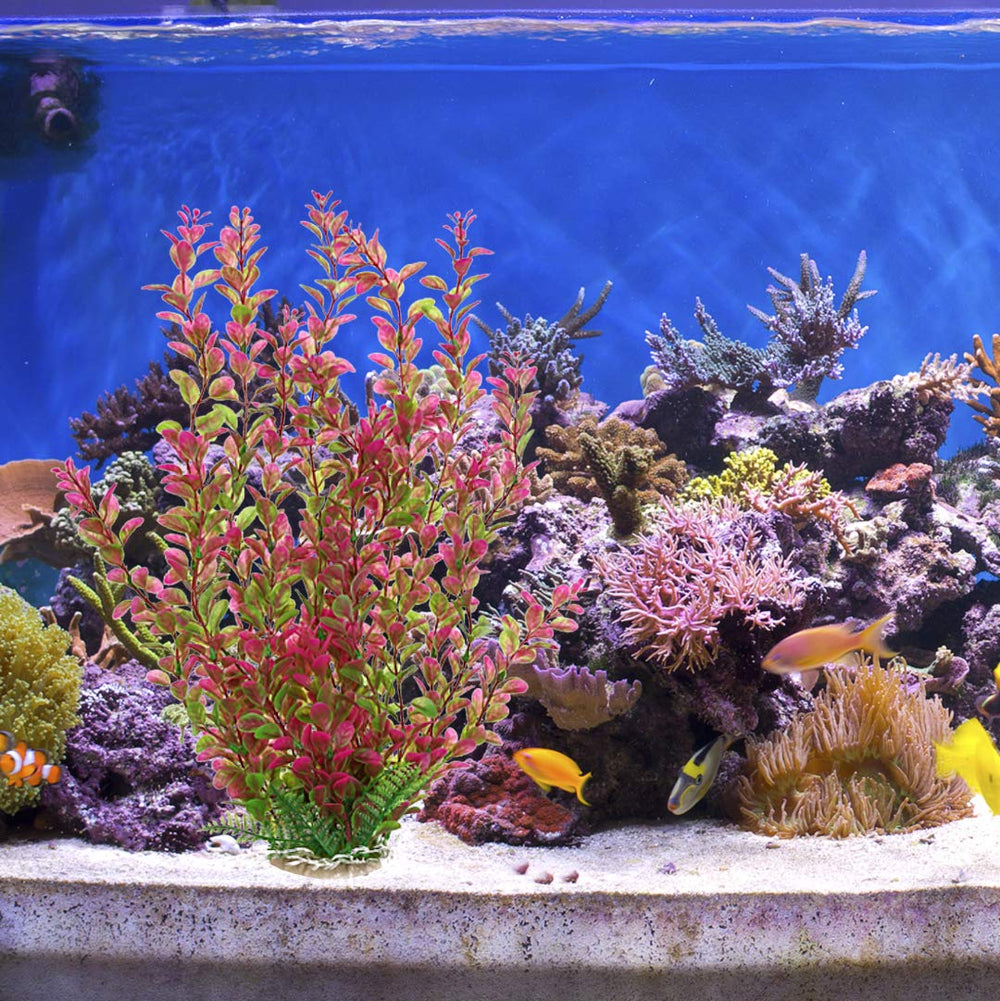 Mayitr planta para acuario de plástico, facilita limpieza y mantenimiento