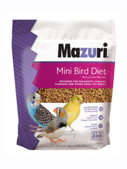 Mazuri alimento completo para minis aves, bolsa de 2 lb, listo para alimentar diariamente.