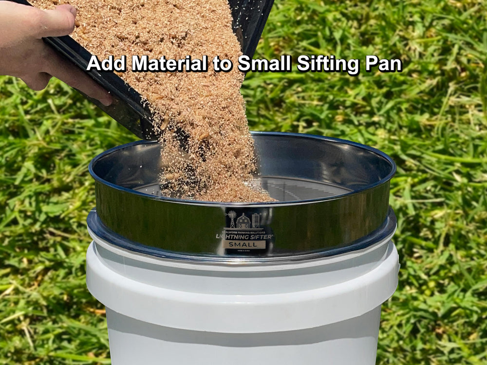 Mealworm Farming Solutions D-11 Sifter, ensamblaje seguro sobre balde para uso rápido