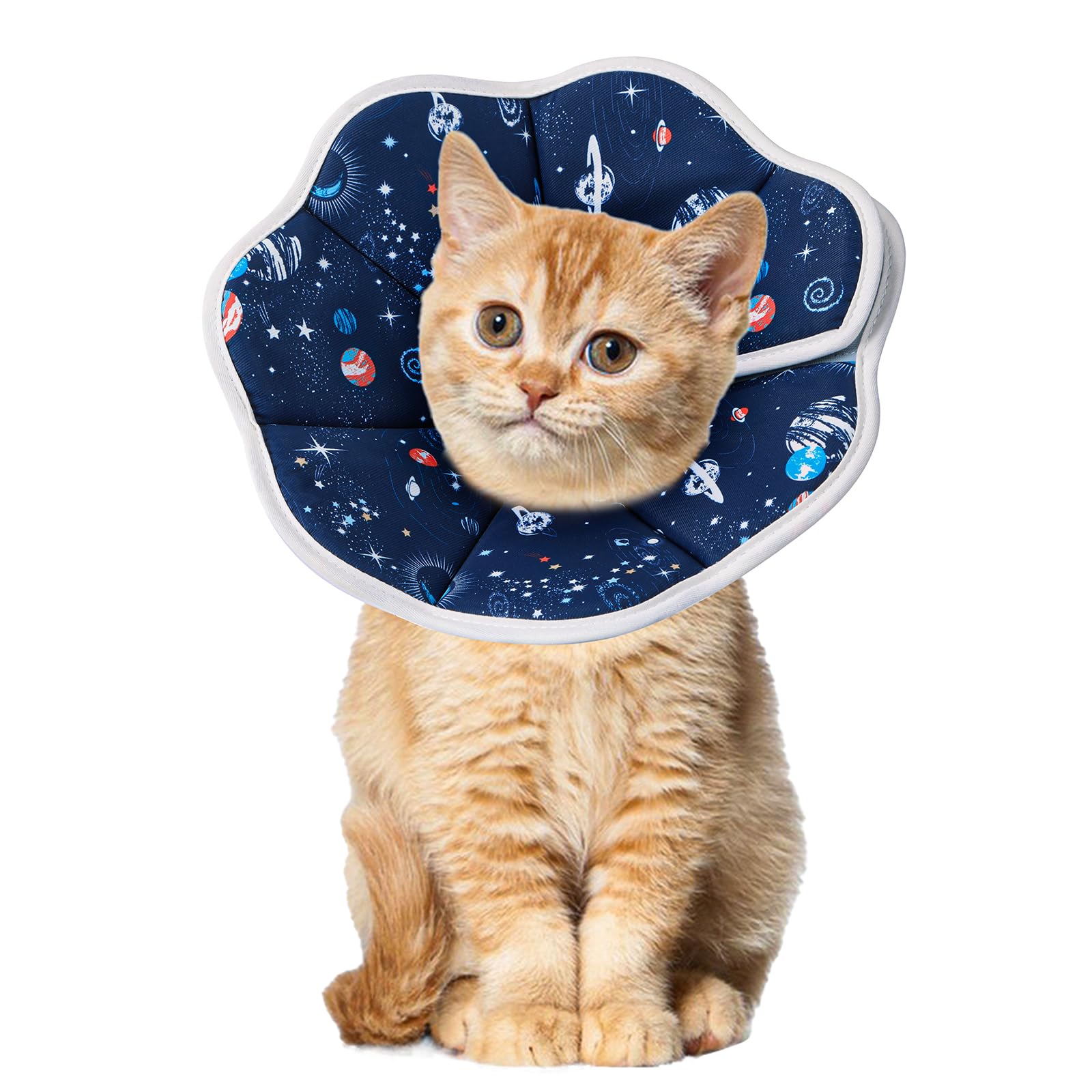 Mechpia collar cono suave para gatos, cómodo en el cuello