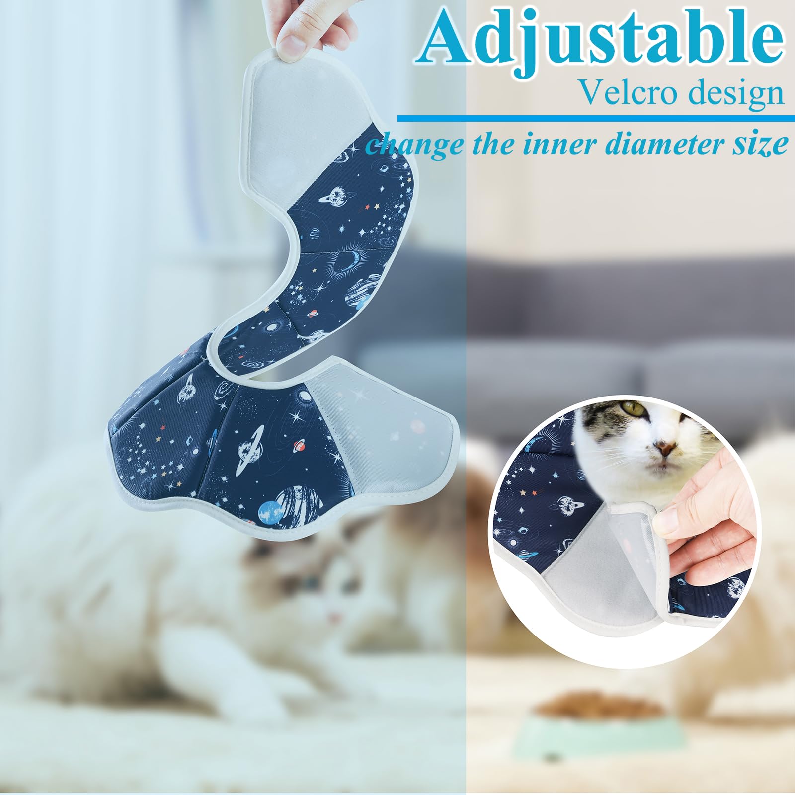 Mechpia collar ajustable para gatos, ajuste seguro y cómodo