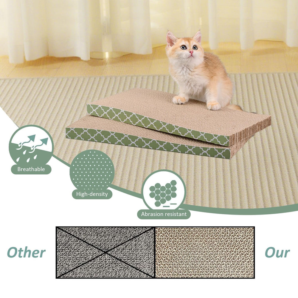 MECOOL par de rascadores con menta gatuna para atraer al gato y jugar