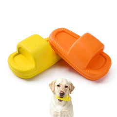 MECOOL zapatillas para perros irrompibles en amarillo protegen zapatos y muebles.