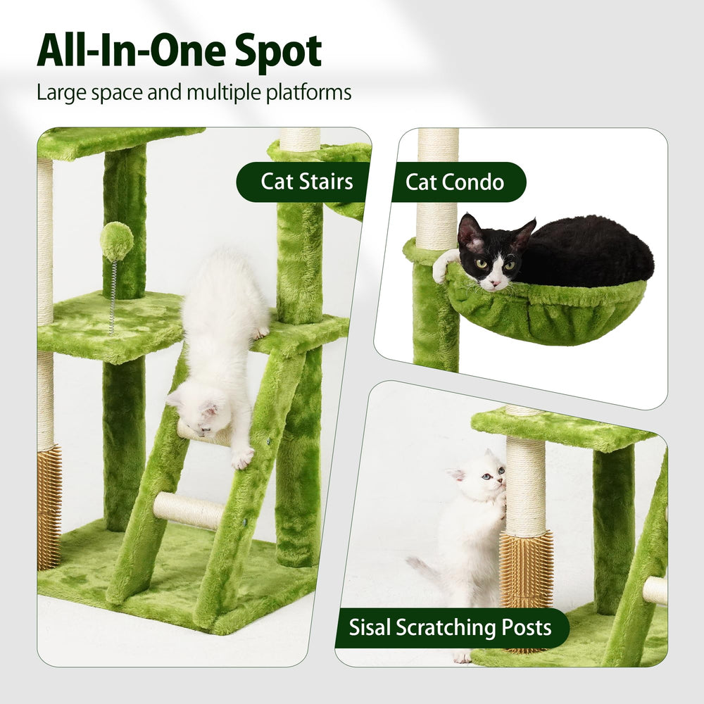 Meecal árbol gato bola juguete colgante para juego interactivo.