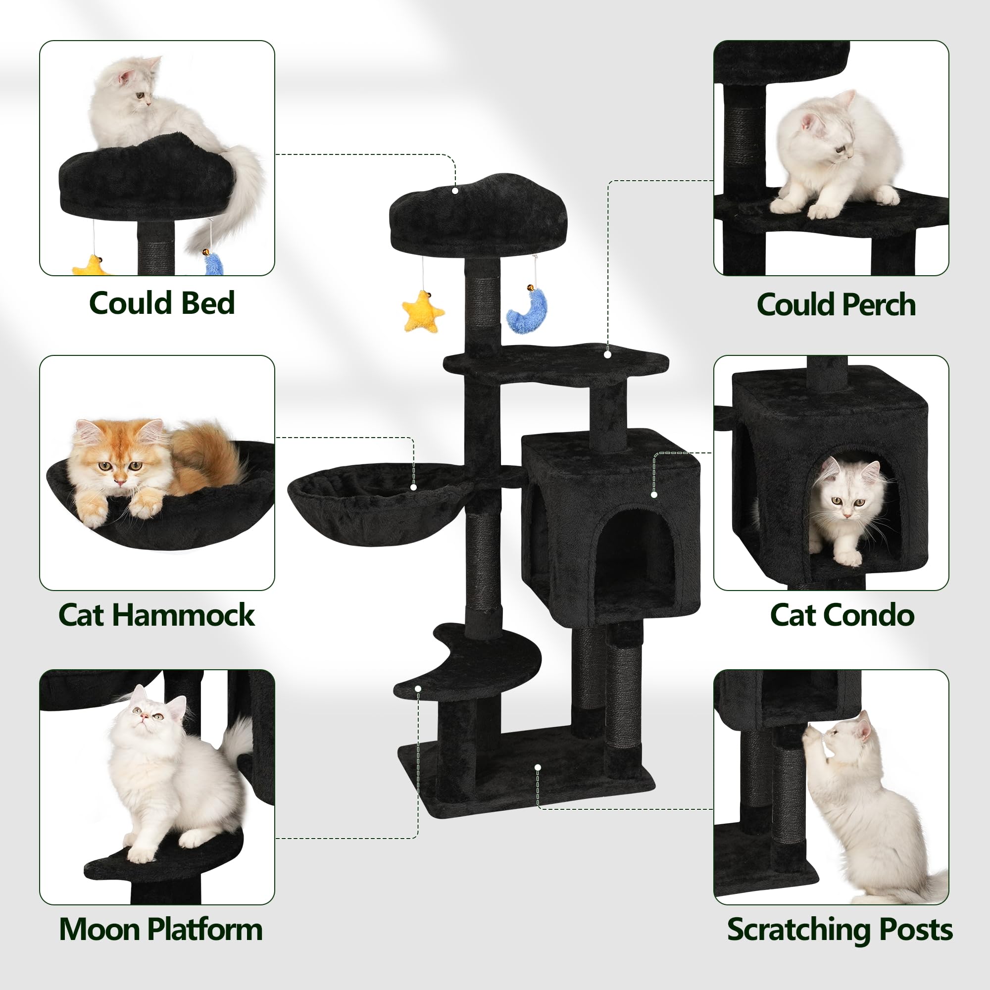 Meecal Juguetes Colgantes Gato: estimulan juego interactivo y curiosidad.