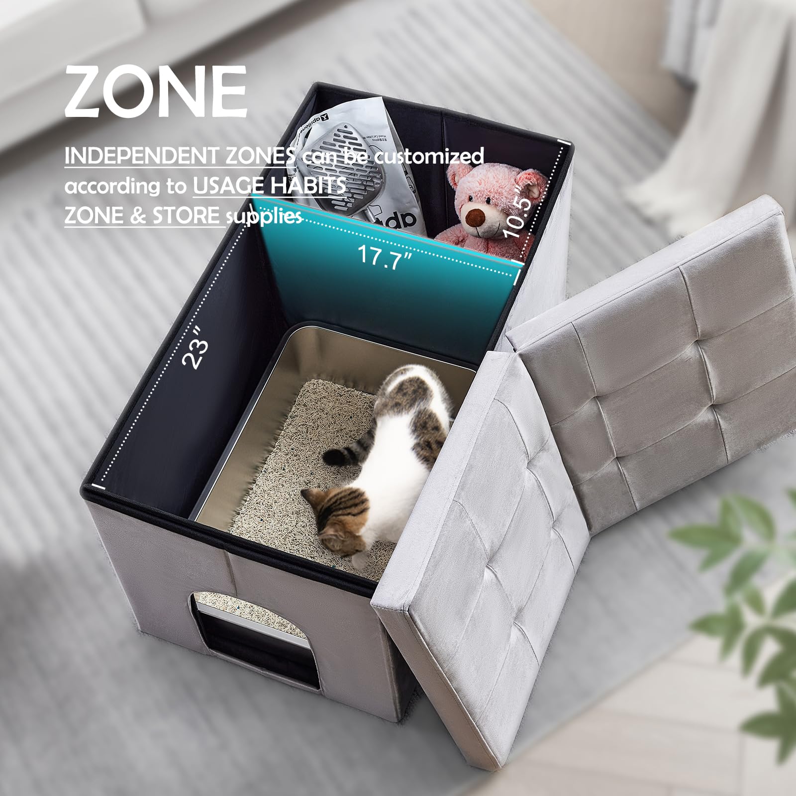 MEEXPAWS interior-impermeable facilita la limpieza y evita filtraciones