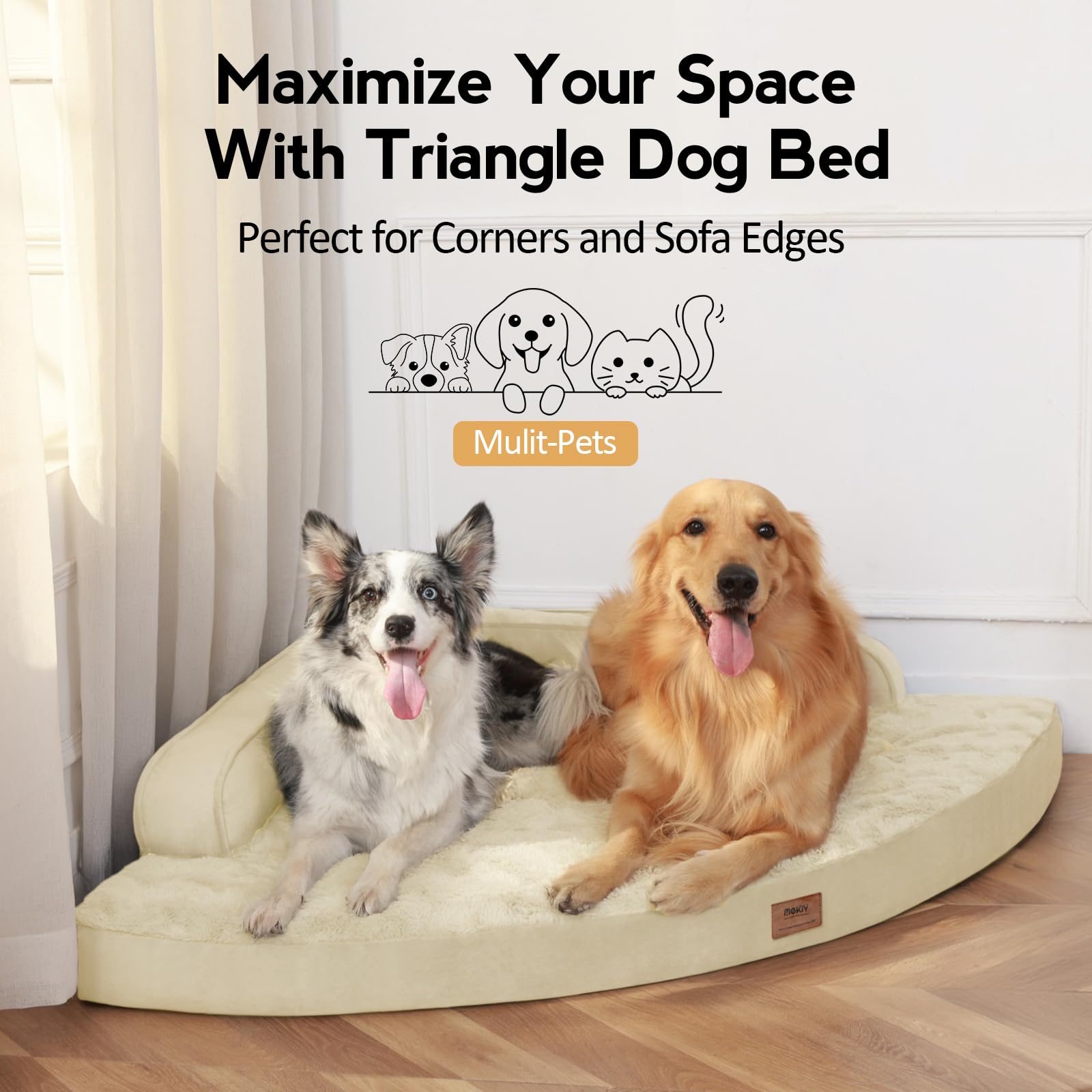 MEKIY base anti deslizante mantiene la cama estable