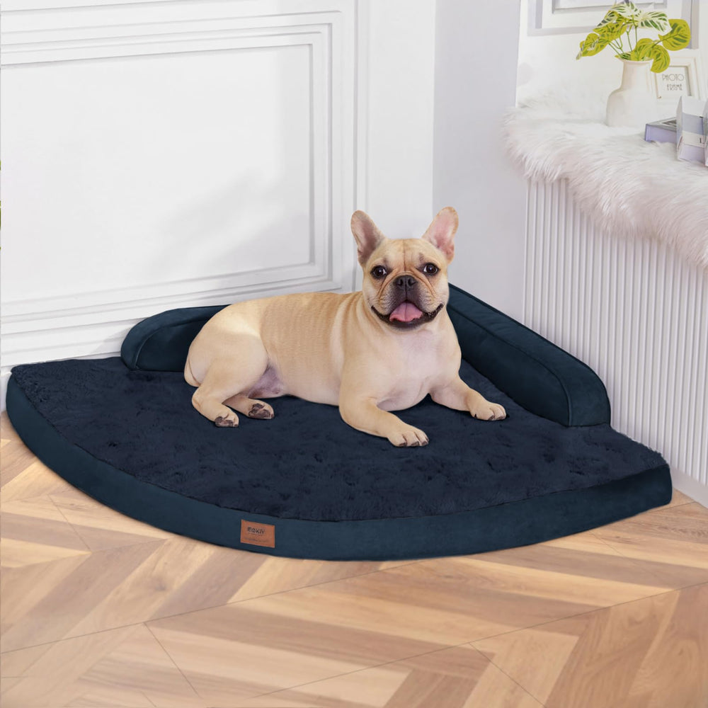MEKIY cama ortopédica para perros grandes con funda lavable, limpieza rápida