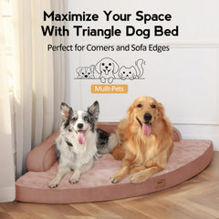 MEKIY cama ortopédica para perros XXL, relleno de espuma, soporte adaptable.