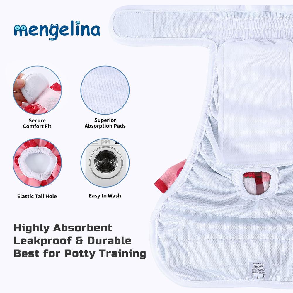 Mengelina panales con ajuste cómodo para perras, diseño suave