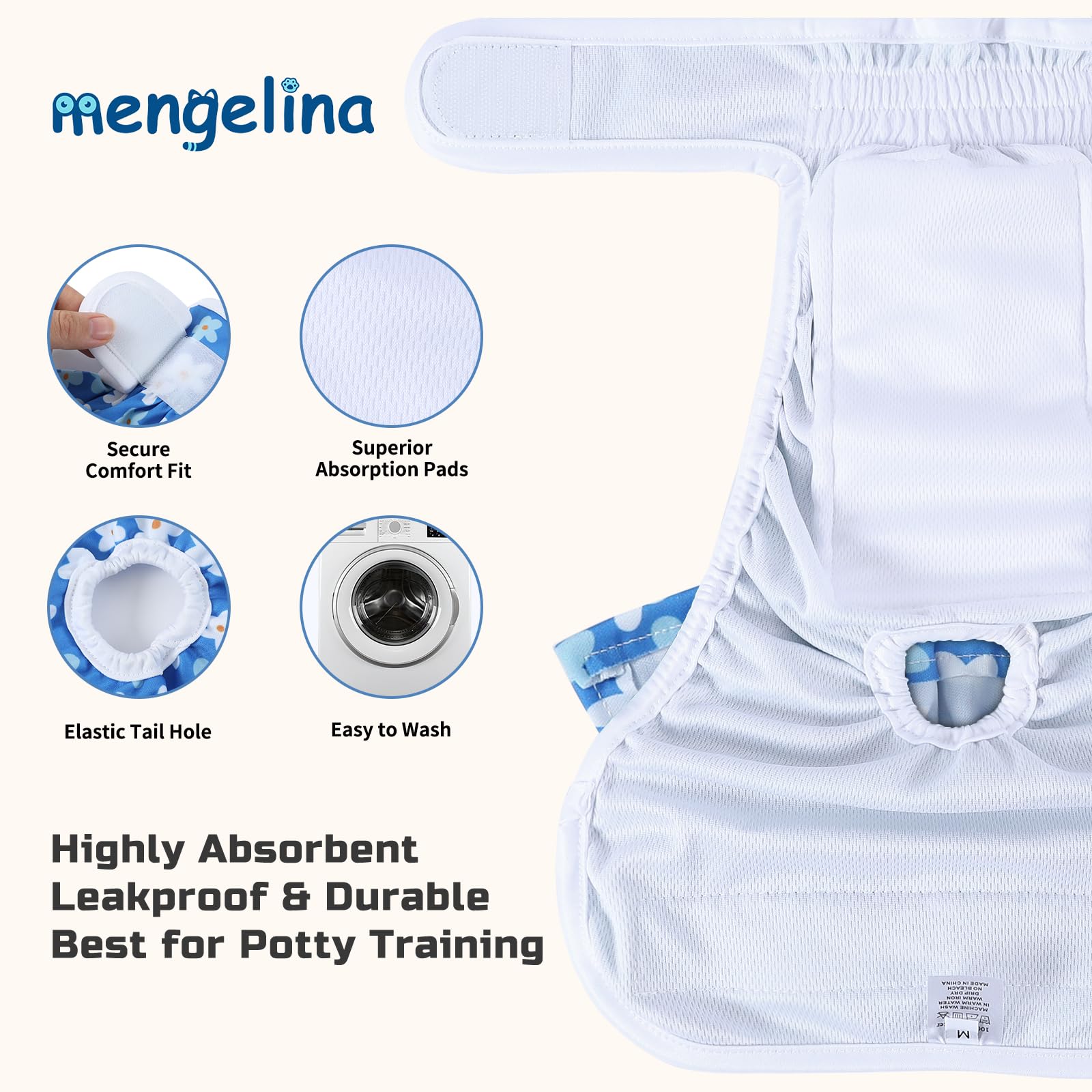 Pañales reutilizables Mengelina: lavado facil y sostenible