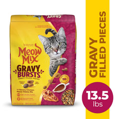 Meow Mix Gravy Bursts: bolsa de 13.5 libras para consumo diario