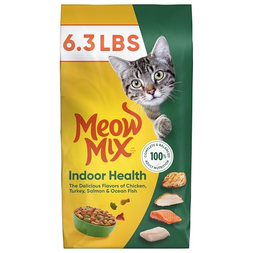 Meow Mix Indoor Health, sabor marino de pescado para variar el paladar.