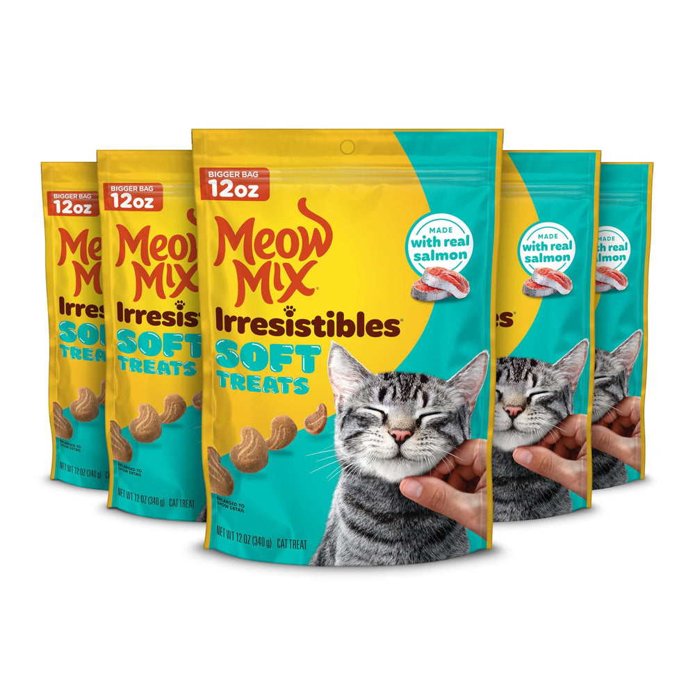 Meow Mix Irresistibles con salmón real, sabor que encanta a gatos