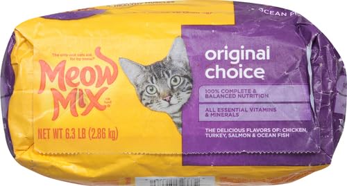 Meow Mix Original Choice: nutrición completa para gatos adultos.