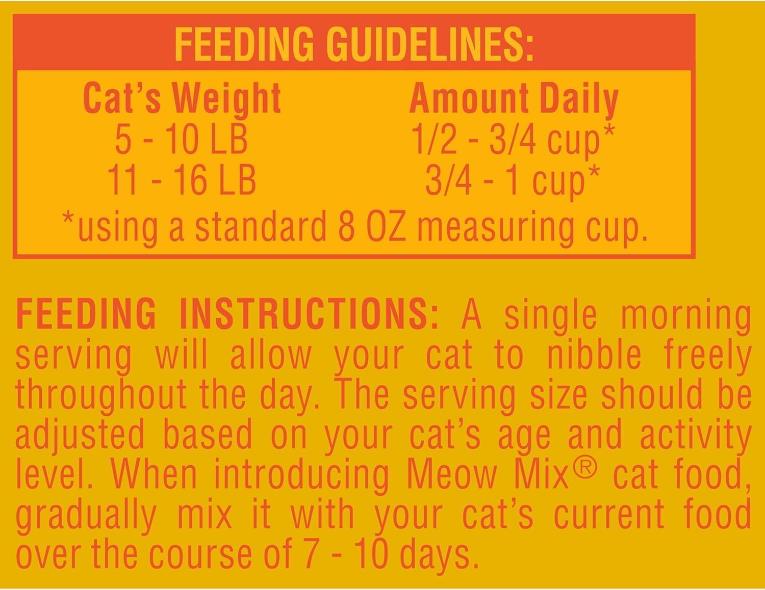 Meow Mix Indoor Health: bolsa abierta mostrando croquetas crujientes.