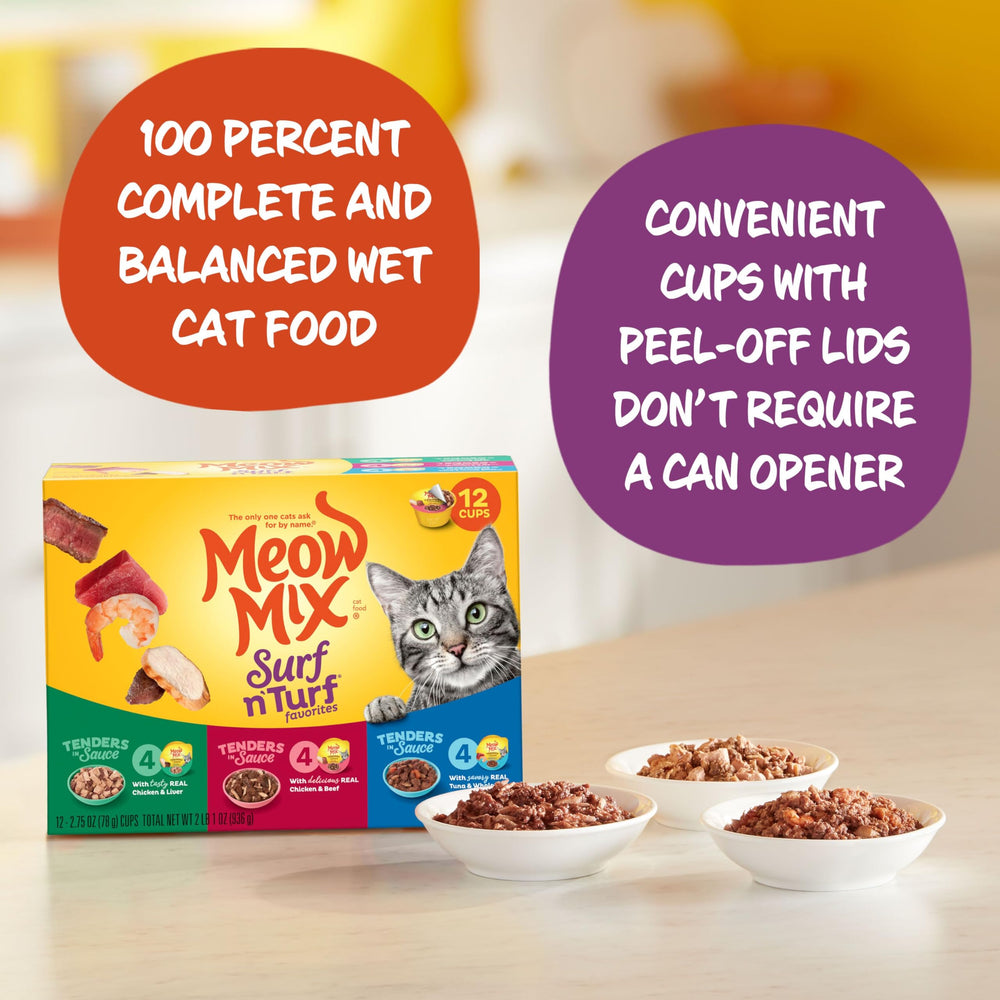 Meow Mix textura cremosa en salsa, aroma atractivo
