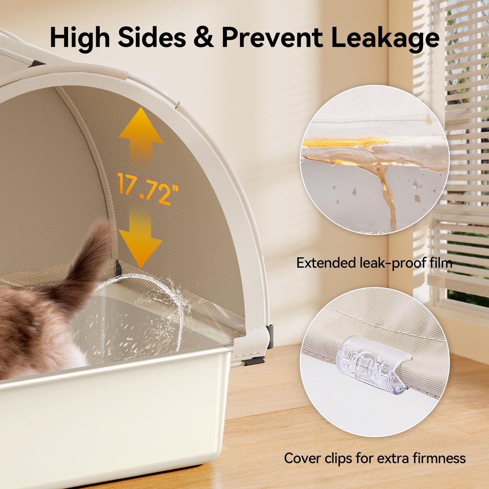 Meowant sistema-antifugas evita derrames y manchas en el suelo.