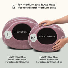 MEOWFIA Cama Gato – cama de lana merino de uso dual, perfecta para dormir.