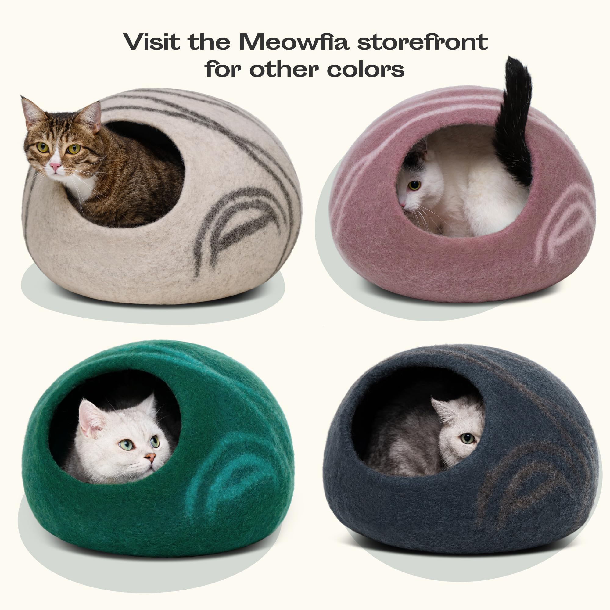 Cueva MEOWFIA en sala, ideal para mascotas en interiores.