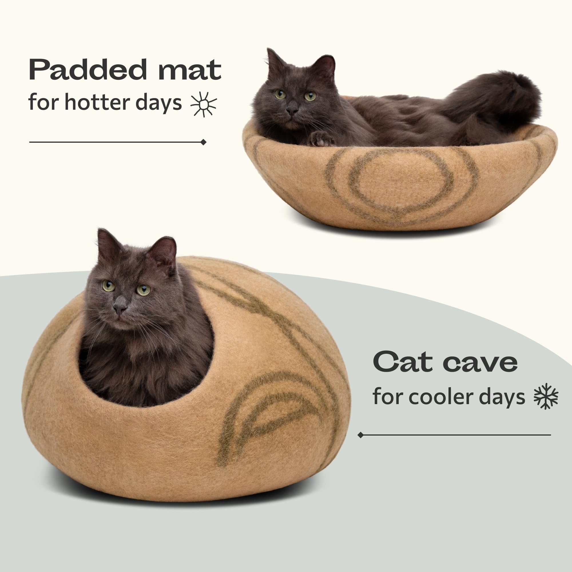 MEOWFIA diseño natural con silueta discreta que oculta pelos.