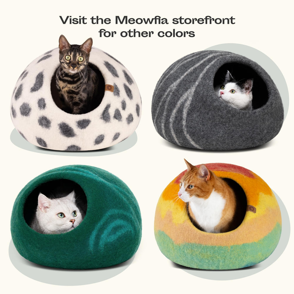 MEOWFIA empaque regalo cueva gato merino, regalo perfecto para amantes de felinos.