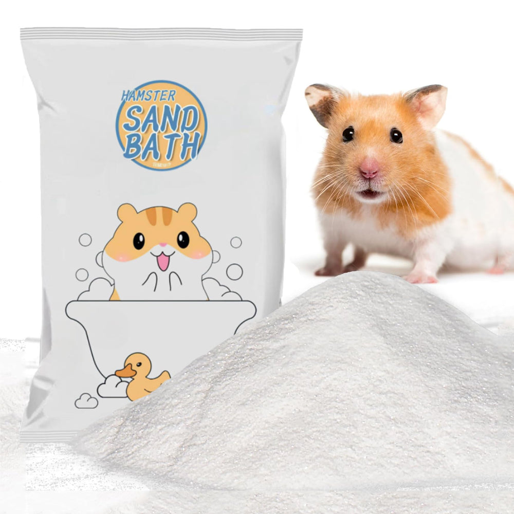Meow&Woof hámster disfrutando baño con arena de 2.2 libras