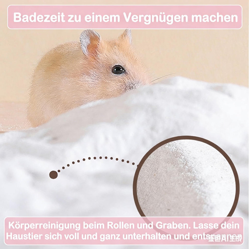 Meow&Woof ratones mini usando arena para higiene y control de olores