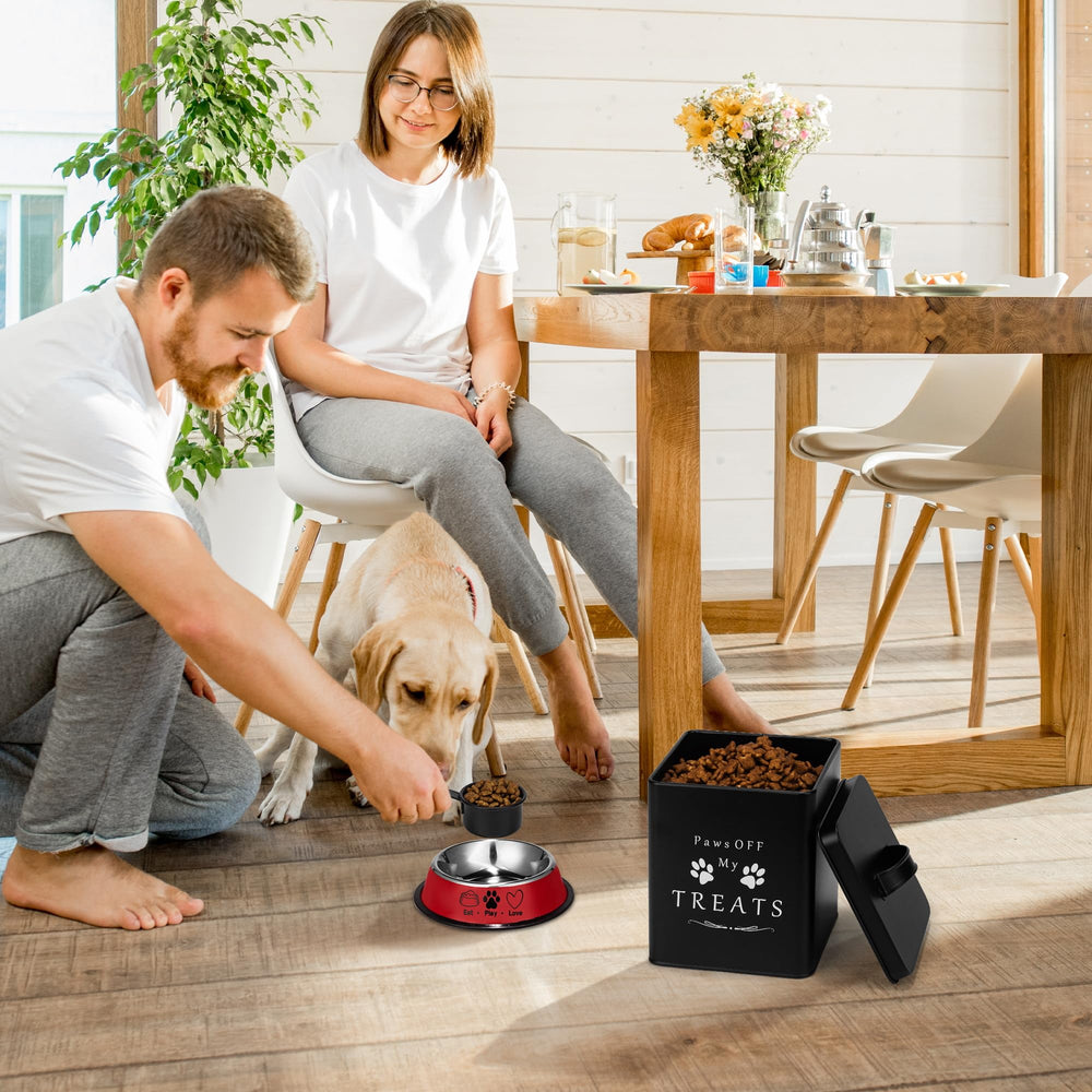 Meraki Home organización de comida para perros en casa