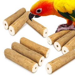 Meric CoCoo Bark palos de Sola, uso para ejercitar pico y patas durante el juego.