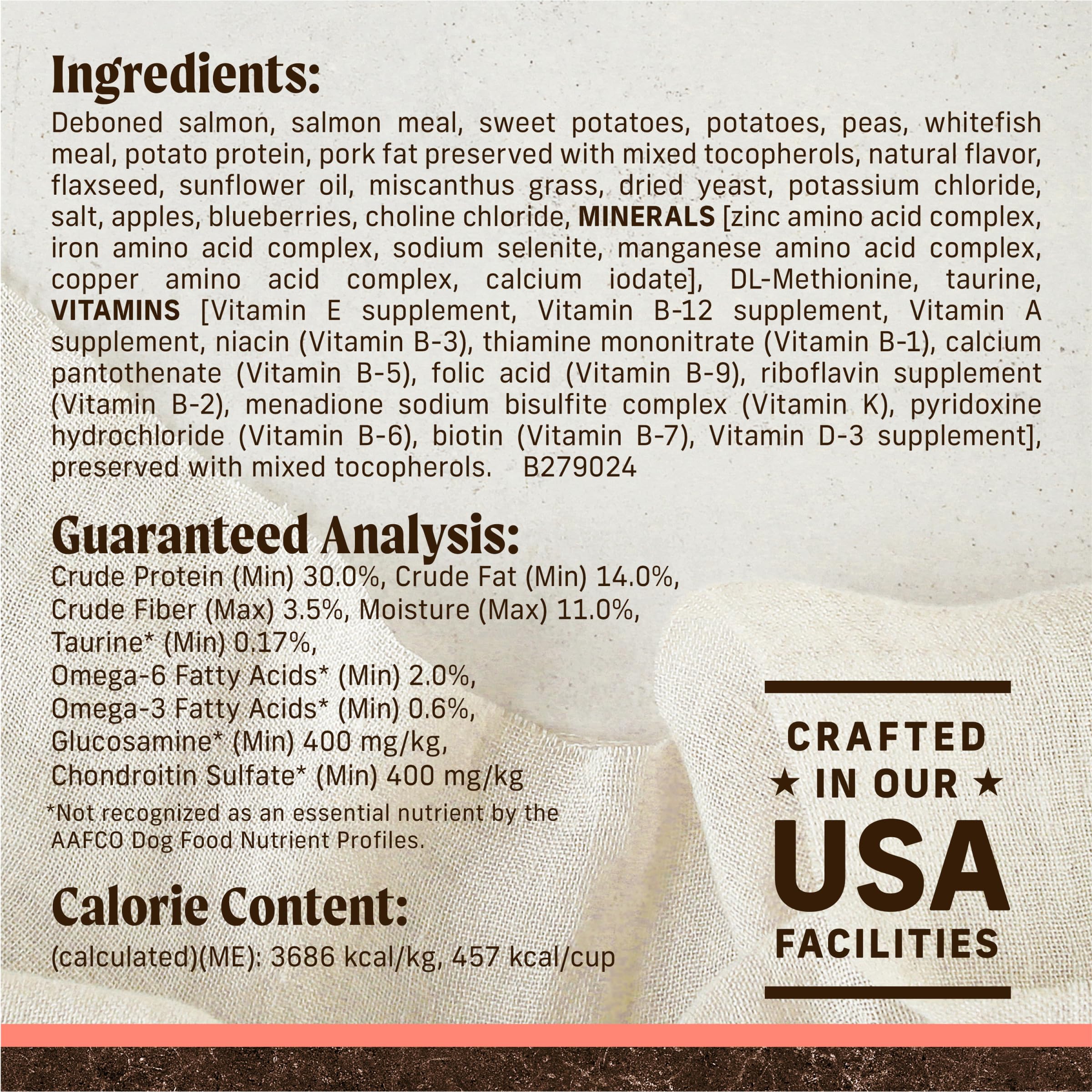 Merrick aporta aceites omega para piel y pelaje saludables.