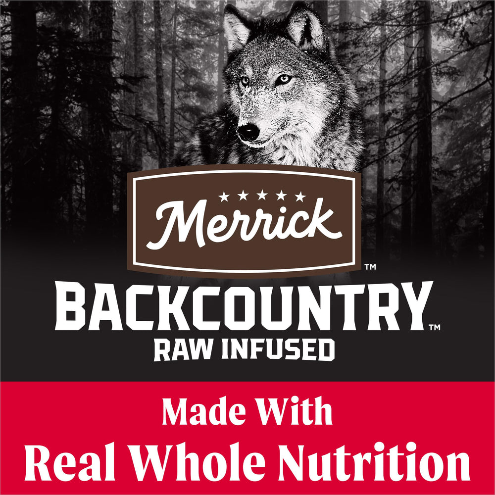 Carne de res real como primer ingrediente en Merrick Backcountry