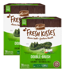 Merrick Fresh Kisses: caja-dentales 78 piezas, aliento fresco para perros de tamaño miniatura