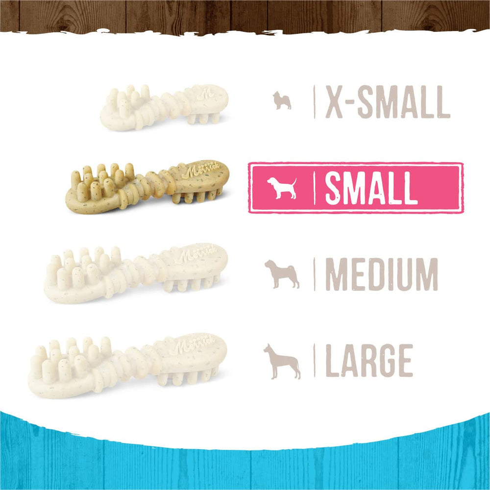 Merrick Fresh Kisses: digestibilidad fácil para perros pequeños al masticar.