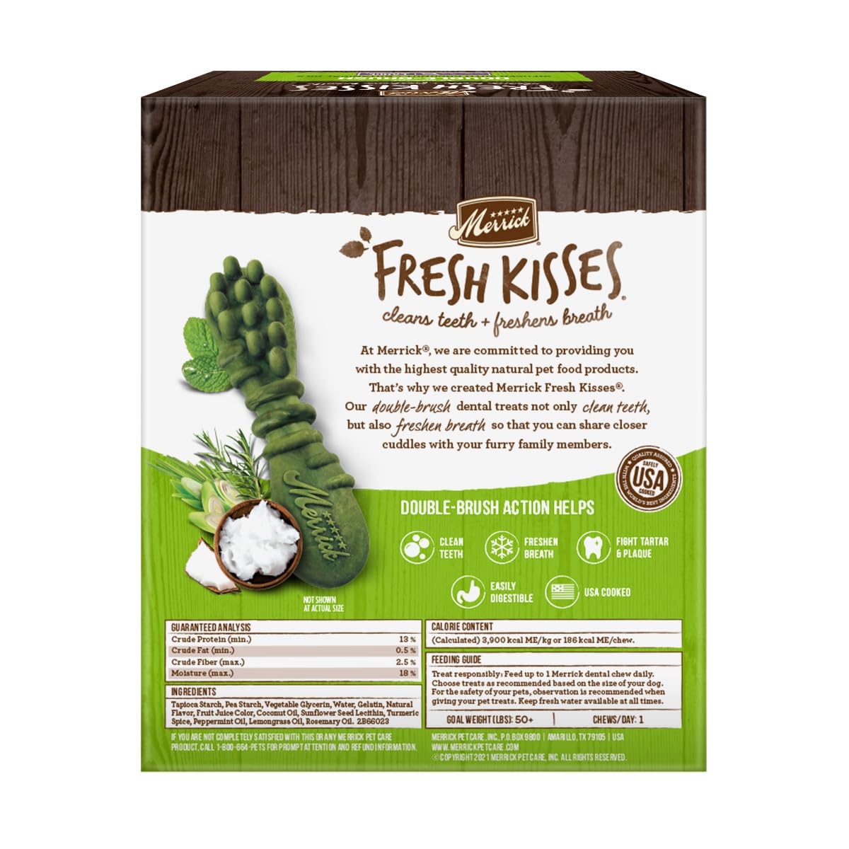 Merrick Fresh Kisses, uso diario para perros grandes.