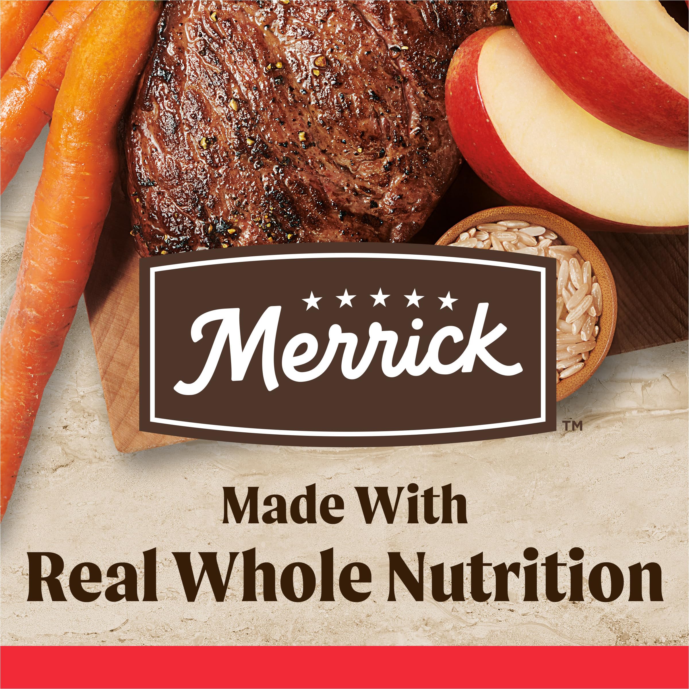 Mezcla de granos enteros en Merrick Granos Saludables para digestión equilibrada