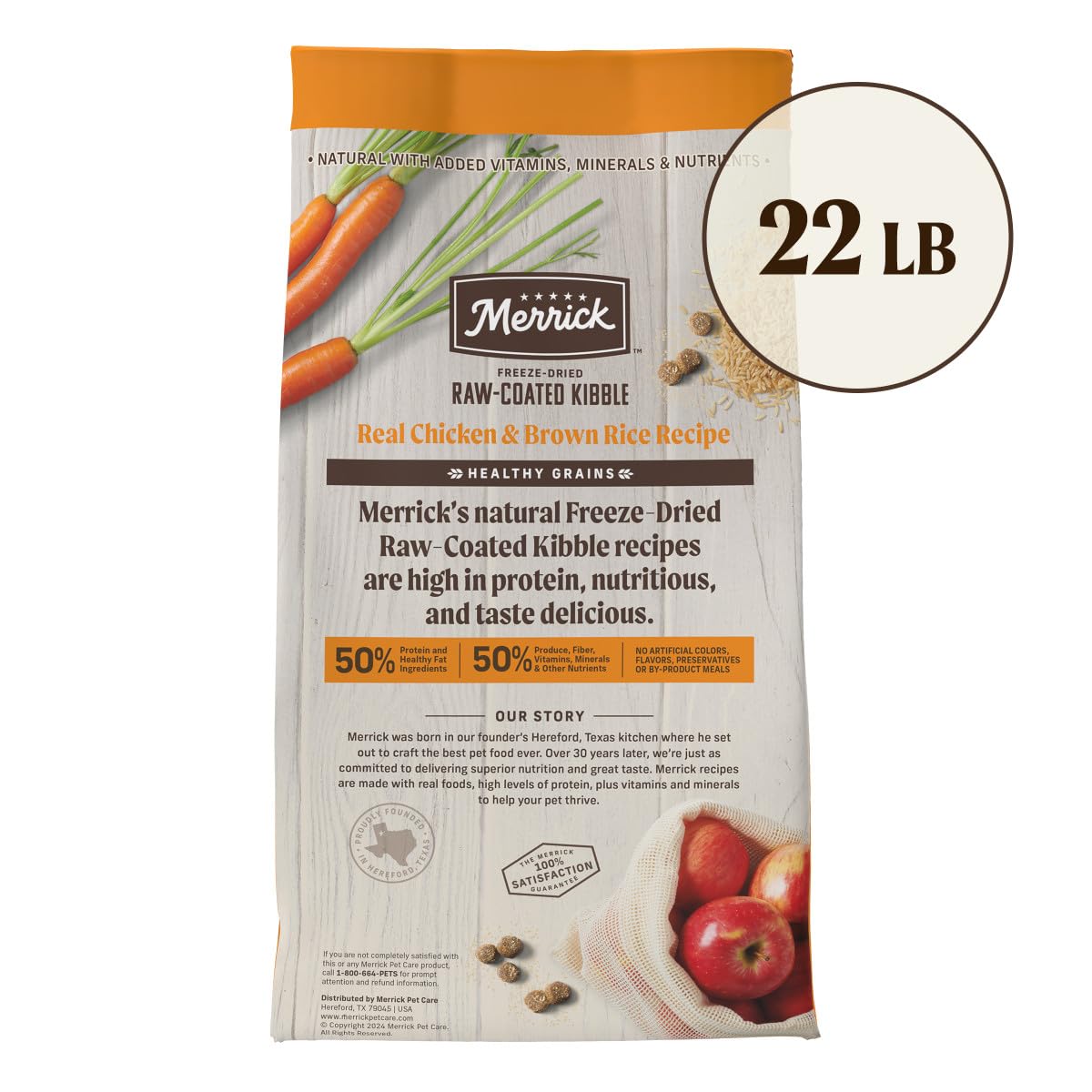 Aroma suave de Merrick Healthy Grains al servir.